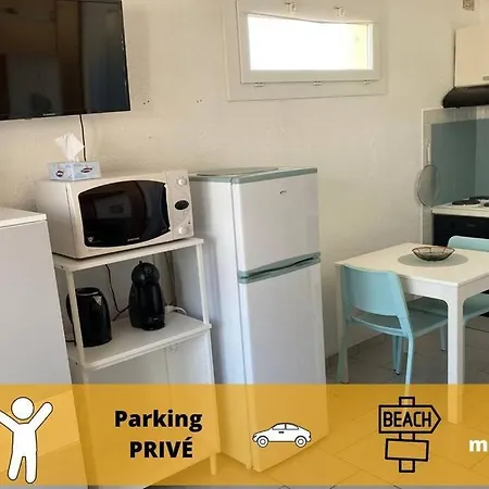 Le Barca Playa - Climatise - Terrasse Et Parking Prive Apartman Le Barcarès