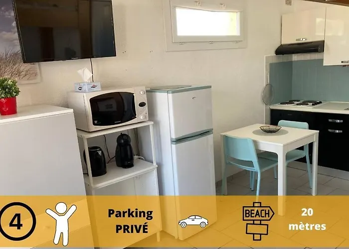 Le Barca Playa - Climatise - Terrasse Et Parking Prive דירה לה ברקרה